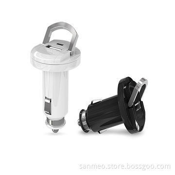 Universal Portable Mini Ring-shaped Car Chargers, Simple Clean/Fashionable Design/Suitable for iPadNew